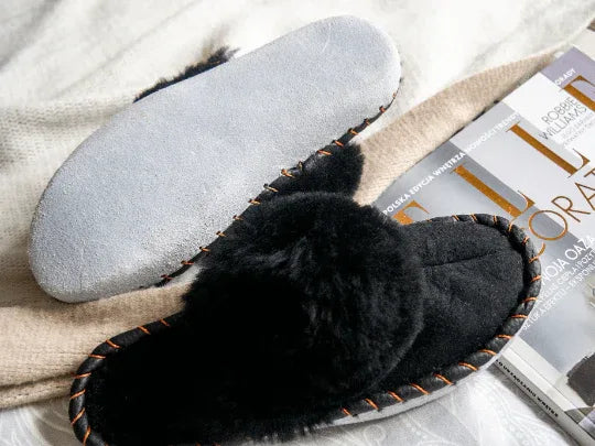 Sheepskin Mules — Off-Duty Warmth