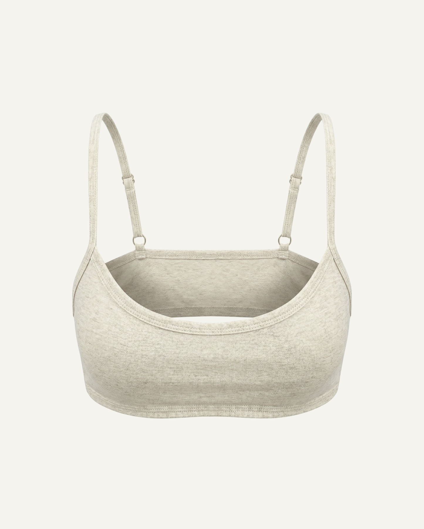 Cotton-Linen Scoop Bralette — Bare Essential